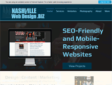 Tablet Screenshot of nashvillewebdesign.biz